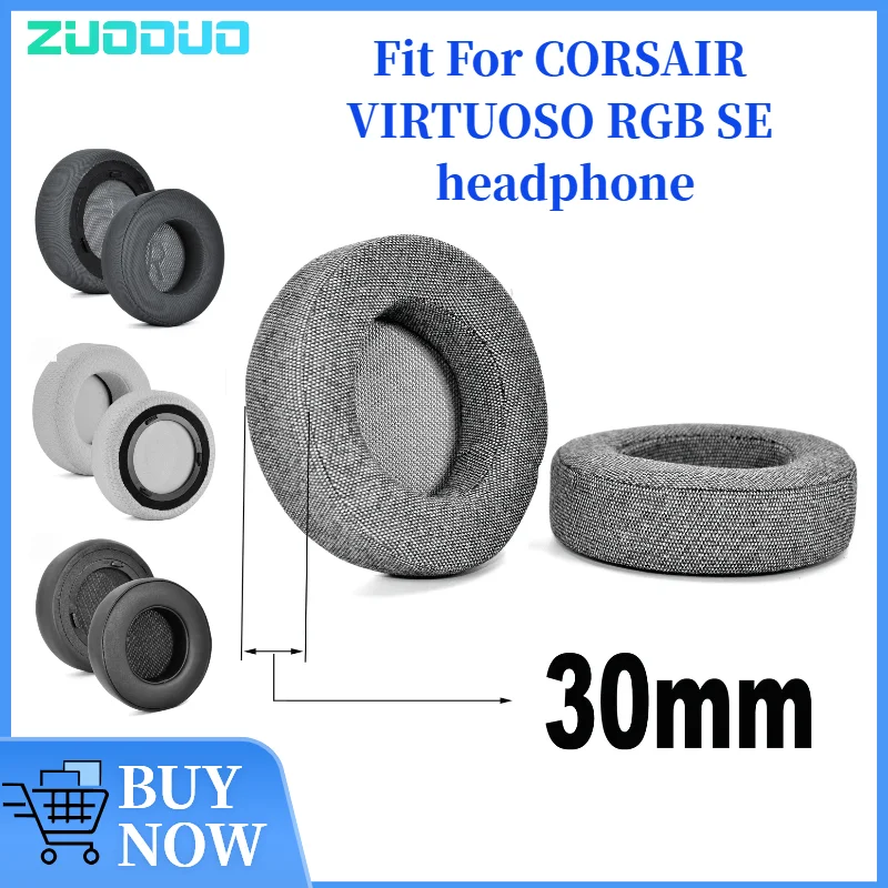 

ZUODUO Replacement Ear Pads Cushions for CORSAIR VIRTUOSO RGB SE Headphone Softer Protein Leather Earpads