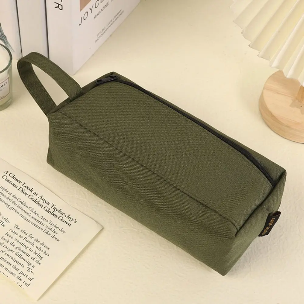Simple Desktop Organizer Stationery Bag Cosmetic Pouch Large Capacity Pencil Bag Storage Bag Pencil Holder School