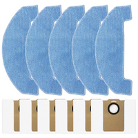 1set Mop Cloth And Dust Bags Kit For Ultenic For T20 Pro / For Ultenic For T10 Lite Robot Vacuum Cleaner Replacement Accessories