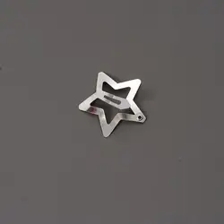 1 Pcs Versatile Star Hair Clip Ins Metal Sweet Cool Silver Clip Star BB Metal Snap Sweet Mini Clip Hairclips Pentagram Hair Z0U2