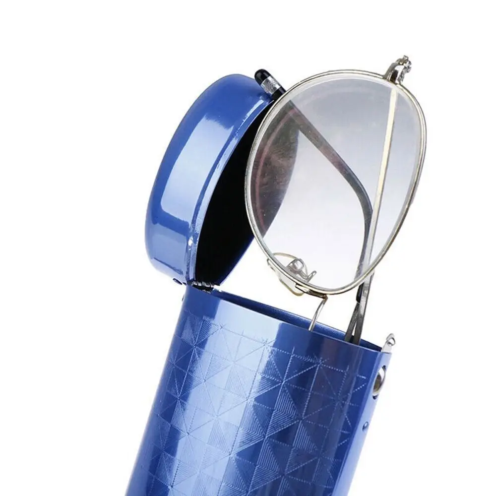 موضة جديدة صندوق نظارات معدني صلب متفوقة الألومنيوم معدن النظارات حافظة المحمولة كبسولة الوجه النظارات الملحقات #5