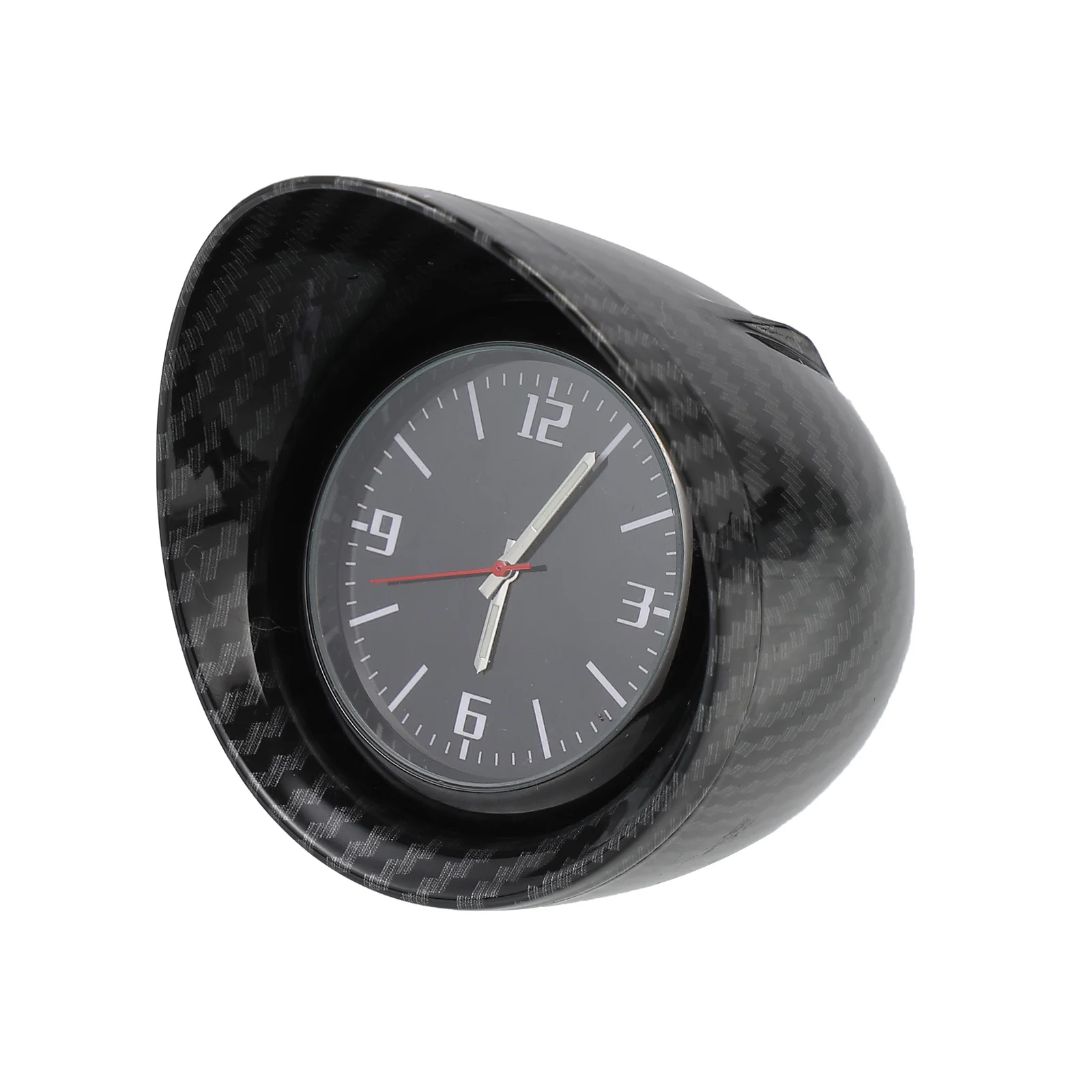 

Mobestech 1pc Quartz Car Clock Digital Dashboard Decor for Auto Motorcycle Black Glass Mirror Mount