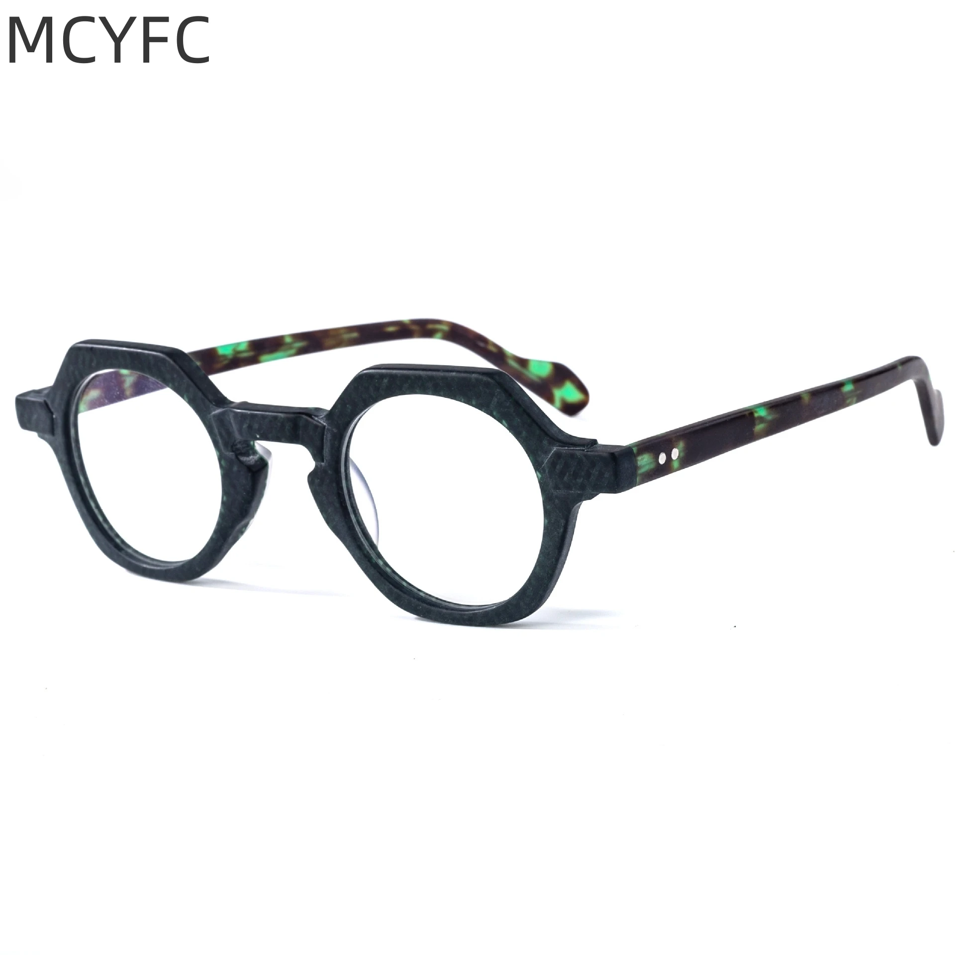 MCYFC Fashion Trend Eye Glasses Frame for Women Western Style Eyeglasses for Men High Quality Acetate Material Eyeglasses Unisex