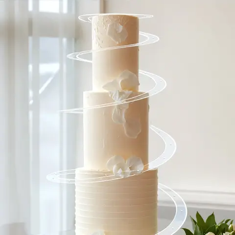 फोल्डेबल केक सर्पिल मल्टी-लेयर केक स्टैंड ऐक्रेलिक DIY वेडिंग पुष्पांजलि केक पार्टी सभा पेस्ट्री सजावट सहायक उपकरण 10 best sales ऐक्रेलिक केक स्टैंड - №8