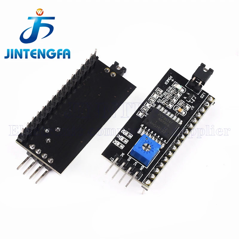 LCD1602 1602 LCD-Modul Blau/Gelb Grüner Bildschirm 16x2 Zeichen LCD-Display PCF8574T PCF8574 IIC I2C-Schnittstelle 5V für Arduino