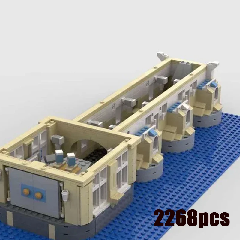 

Urban Street View Series Moc Building Block Modular Tower Bridget Model Technology Brick DIY Assembly Build Toy Holiday Gift