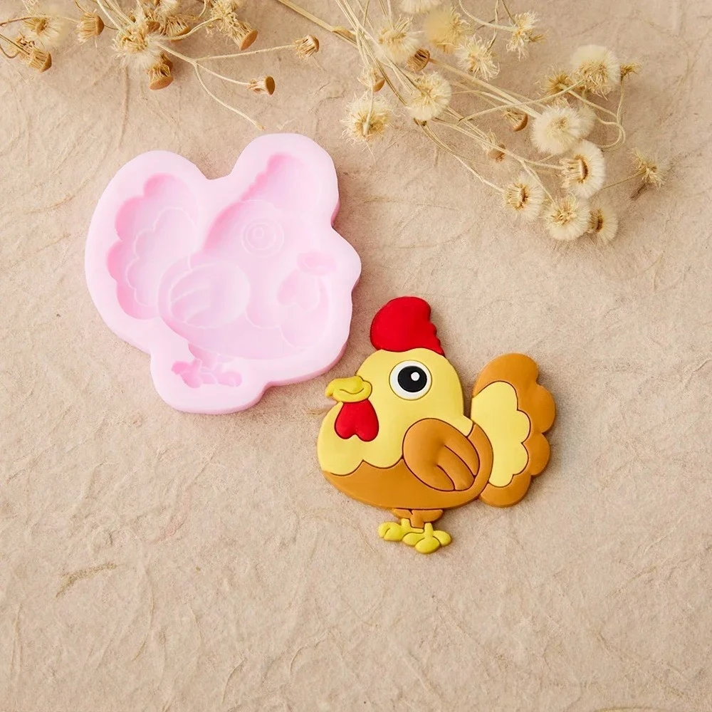 

Cartoon Animal Series Silicone Molds Panda Fish Chicken Fox Duck Squirrel Bee Fondant Chocolate Mould Cake Decorating Tools