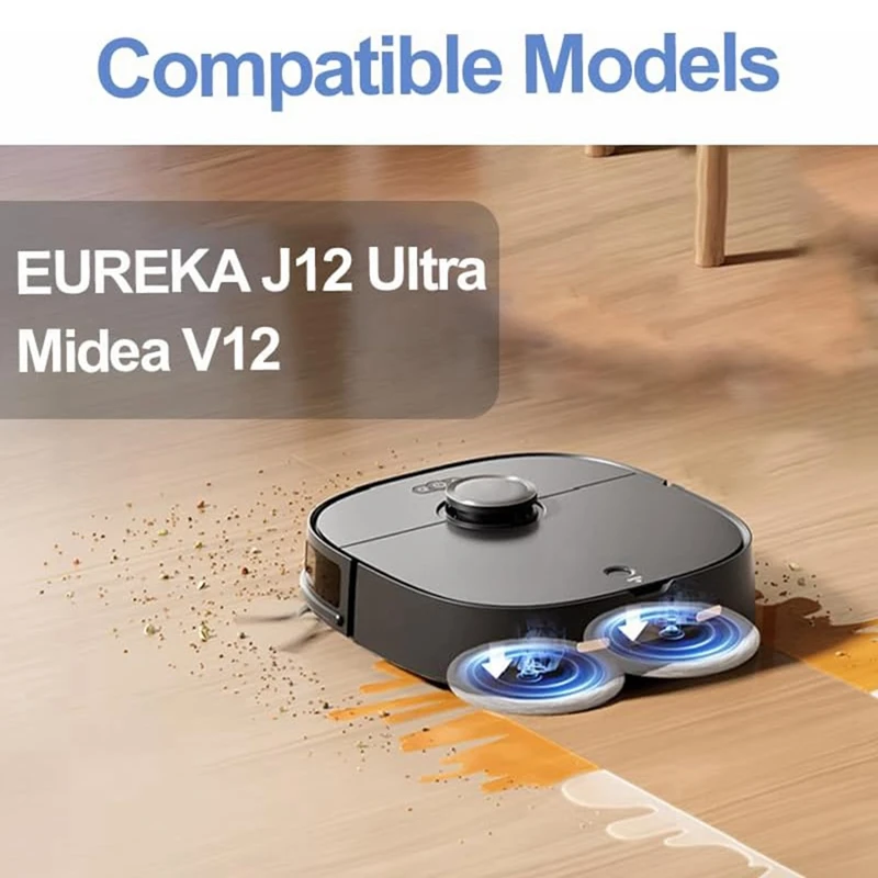 BAAG-bolsas de aspiradora para Robot aspirador Eureka J12 Ultra/Midea V12, juego de accesorios de bolsa de repuesto para bolsa de polvo