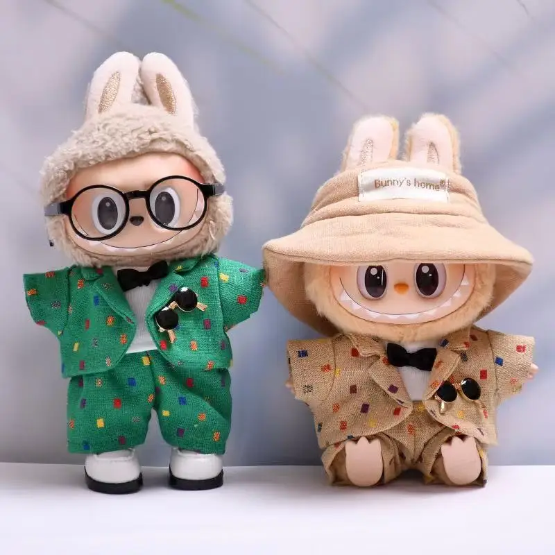 

Labubu Clothes Pendant Second Generation Loubu Doll Clothing Set Fashionable Sitting Party Suit Cute Toy Doll Accessories
