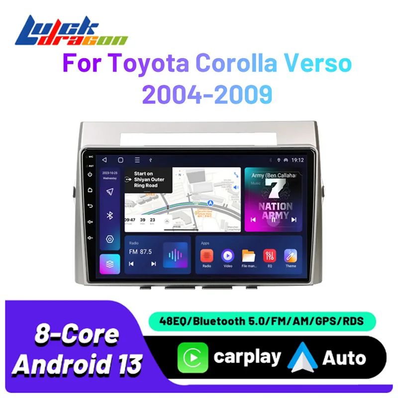 

2Din Android Carplay для Toyota Corolla Verso 2004-2009 автомобильное стерео аудио WIFI GPS Carplay Android автомобильное радио FM Bluetooth