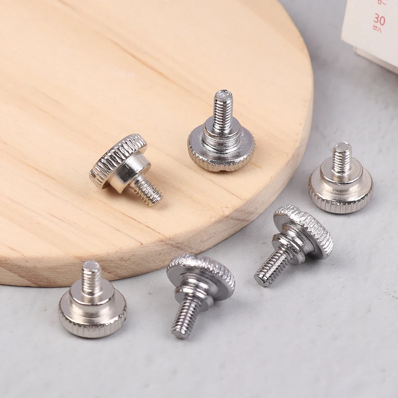 10Pcs Thread Length 5.3/7.5MM Metal Lockstitch Sewing Machine Long Screws Big Head Screw Hem Pull Cylinder Tube Hemmer Screw