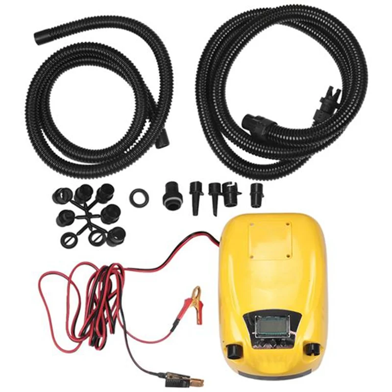 

НОВЫЙ-12 В электрический воздушный насос высокого давления для надувной рыбацкой лодки GP80D ЖК-дисплей портативный интеллектуальный режим