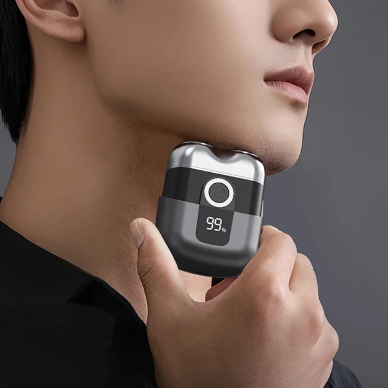 

Новая мини-электробритва, бытовая автомобильная умная бритва, цифровой дисплей, двухлезвийная перезаряжаемая бритва, мощный триммер для бороды, инструмент