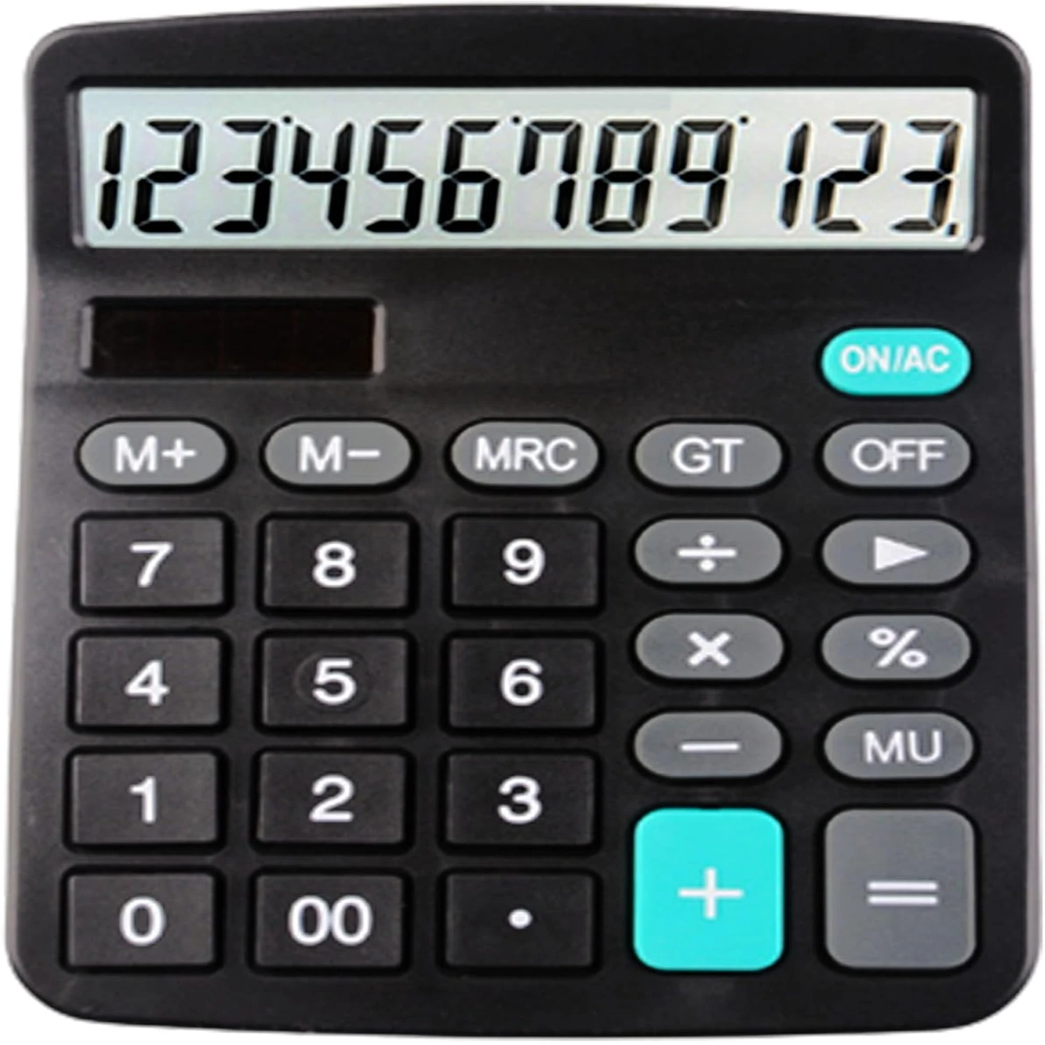 Desk  Office Calculator - 12-Digit Dual Solar Battery Calculators with Large LCD Display, Office Calculator with Large Buttons,