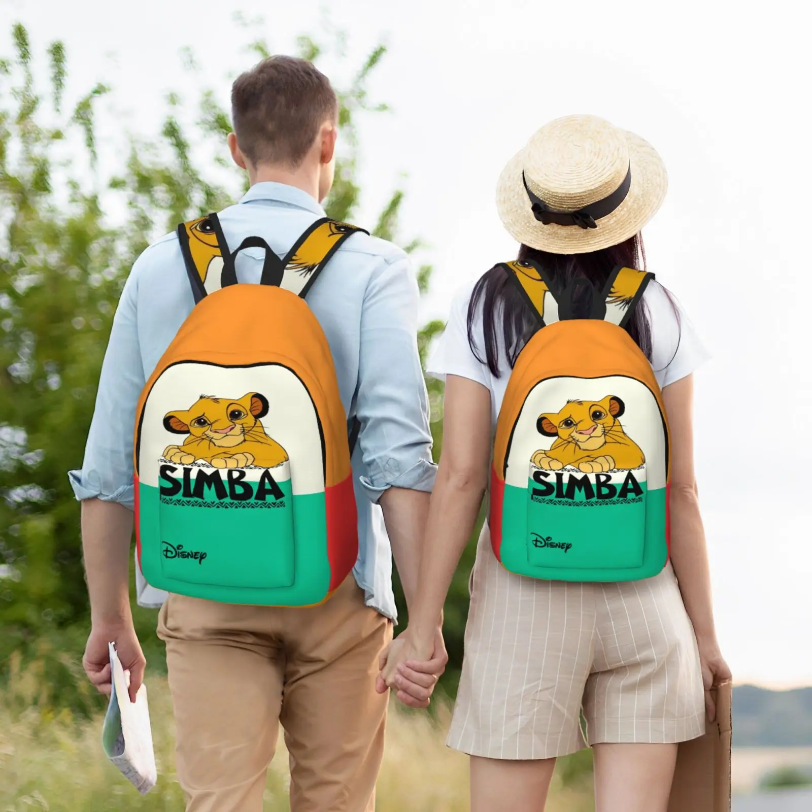 Cute Simba Classic Bookbag Disney The Lion King Film For Kid Light For School Back To School Gift Large Capacity Handbag