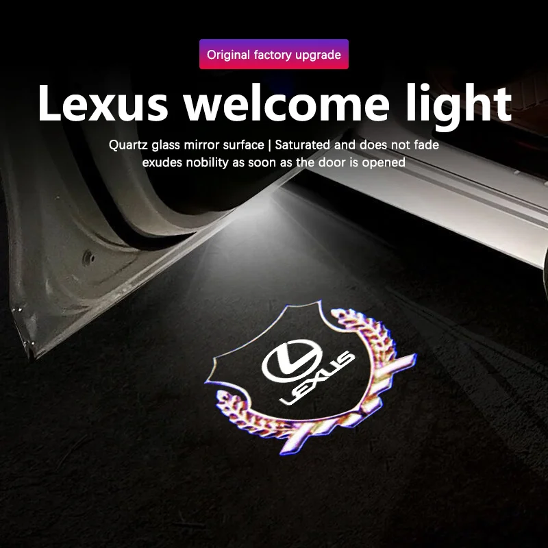 Lexus ES250 ES300 ES350 RX RX300 ES GX UX LX450 LX470 LX570 RCF RC350 Светодиодный дверной светильник с логотипом, проектор, лазерные лампы