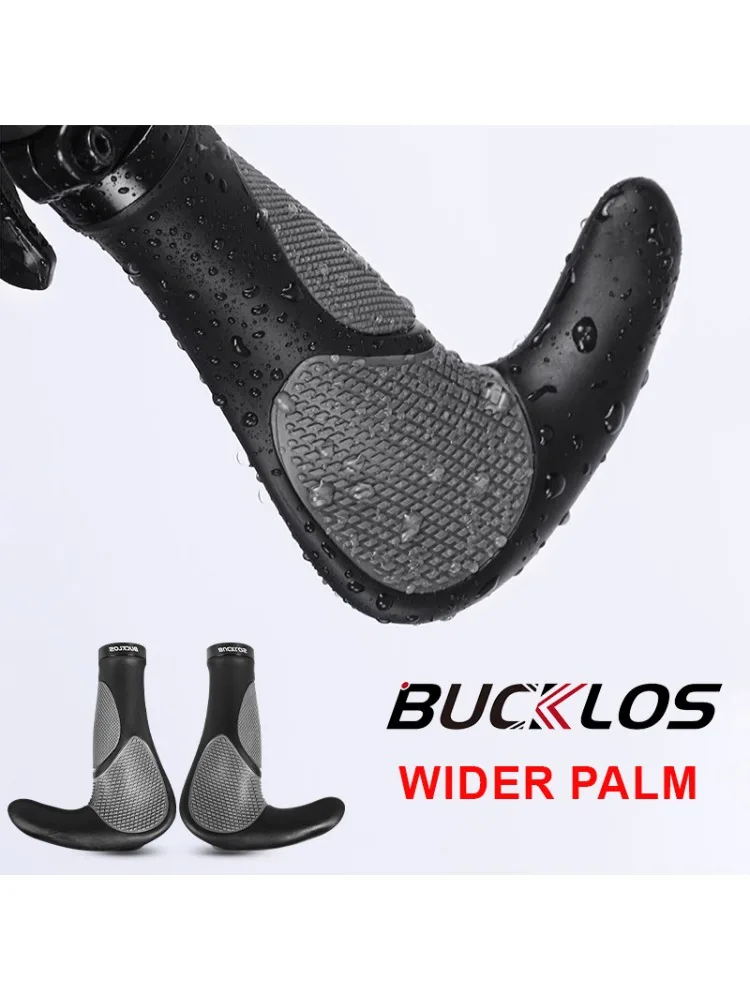 AliExpress BUCKLOS Bicycle Handlebar Rubber Grips Non-slip Ergonomic Mountain Bike Bar Covers Comfort MTB E-Bike Hybrid Scooter Cuffs