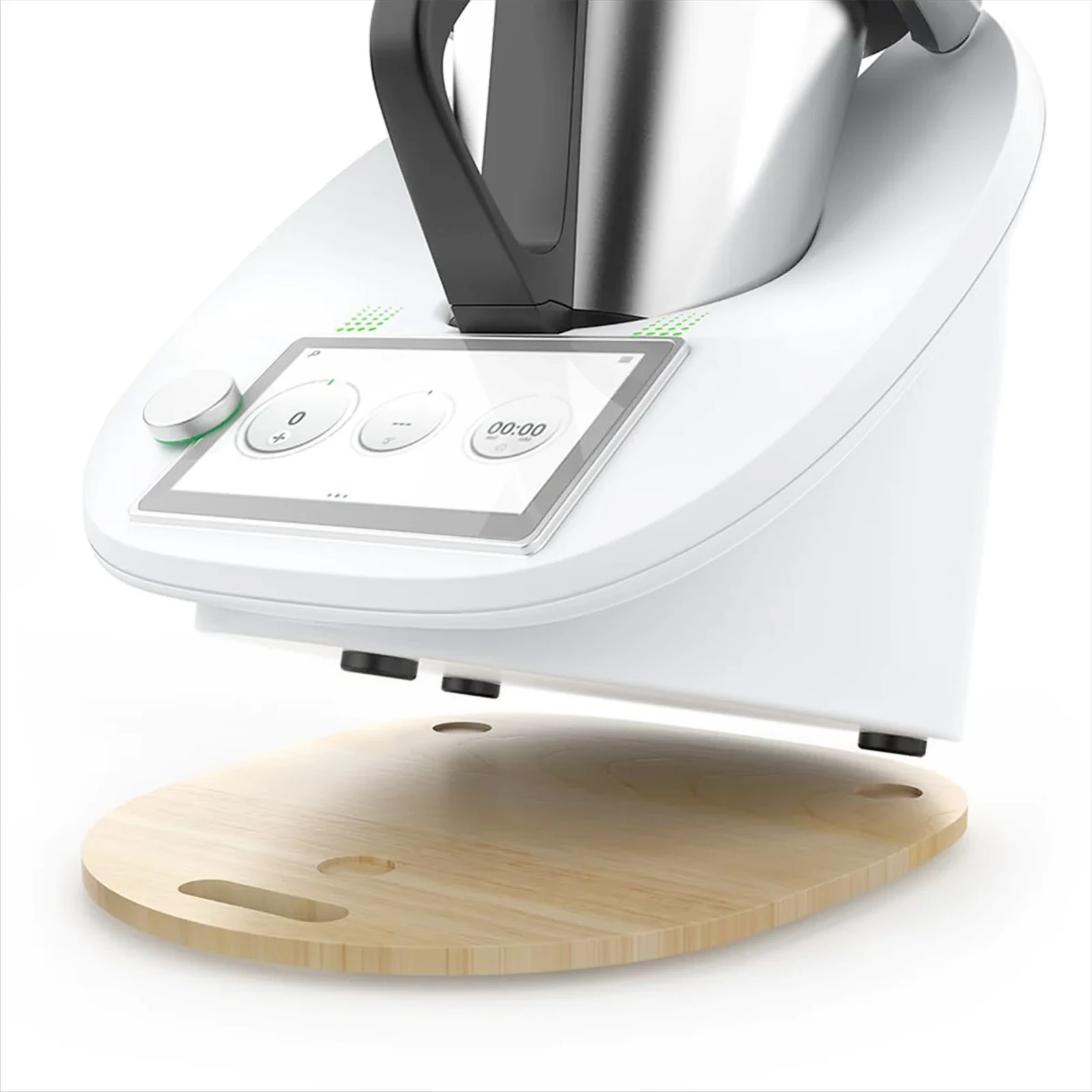 Moving Board for Thermomix TM5 TM6 Anti-slip Pad Position Fixed Non-slip Mat Sliding Board Wooden for Blender Machine