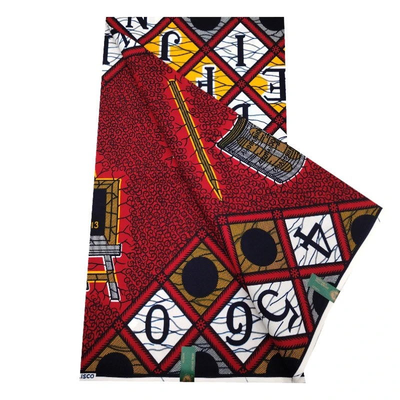 

Best quality African wax print fabric for making dresses tissue Ankara real wax Ghana fabric 100% cotton 6yards