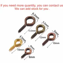 Mini Eye Pins Hooks Jewelry Findings 200 pcs #3
