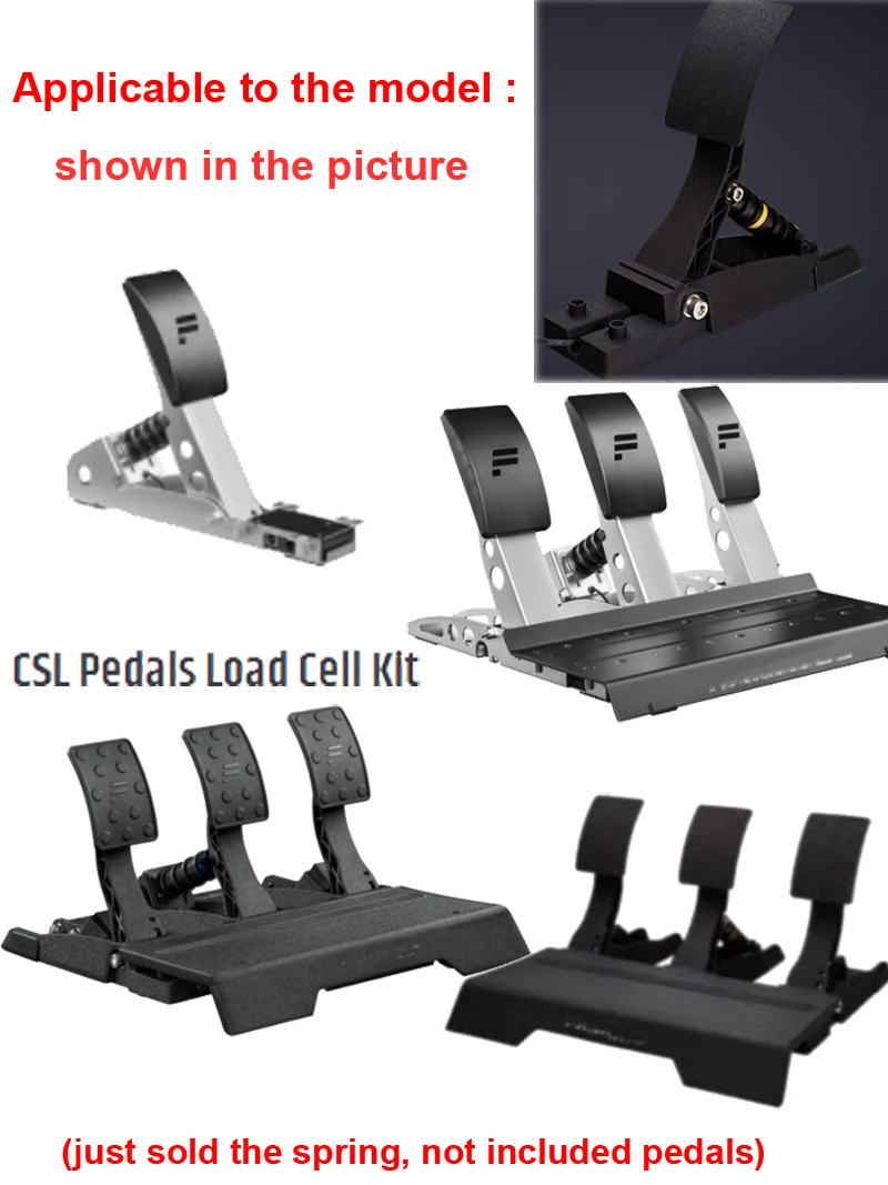 Spring Mod for Fanatec CSL Brake Pedal, DIY Kits