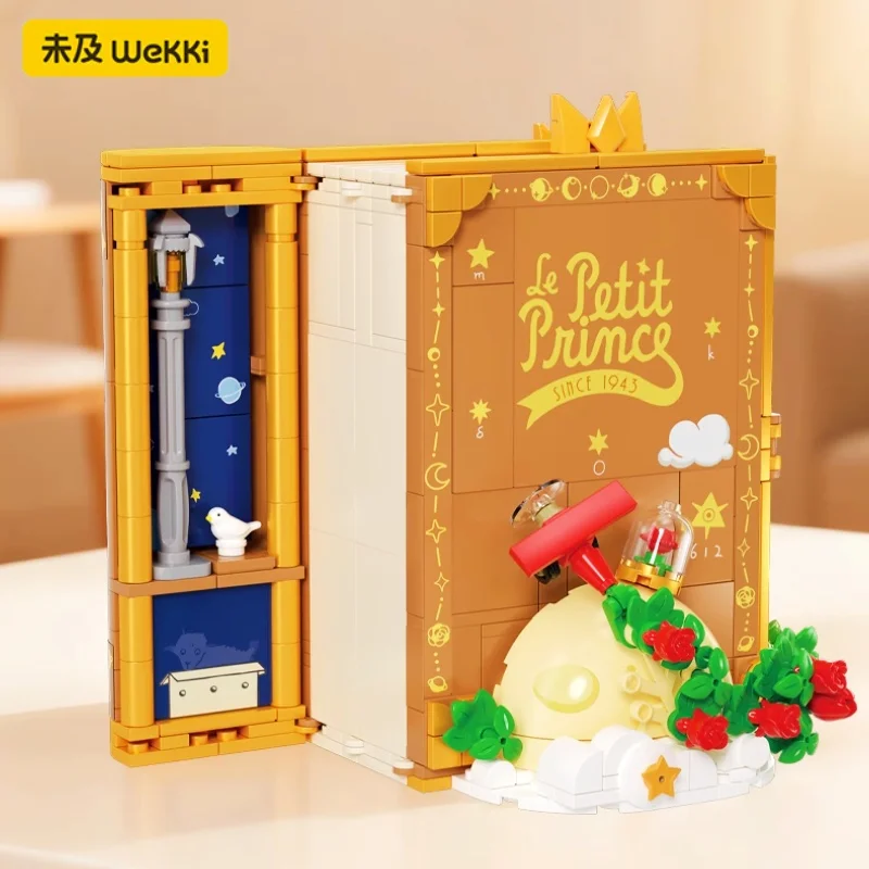 Wekki – blocs de construction de conte de fées du petit Prince, jouets d'assemblage de livres 3D, Puzzle créatif pour enfants, modèle d'épissure, cadeau exquis