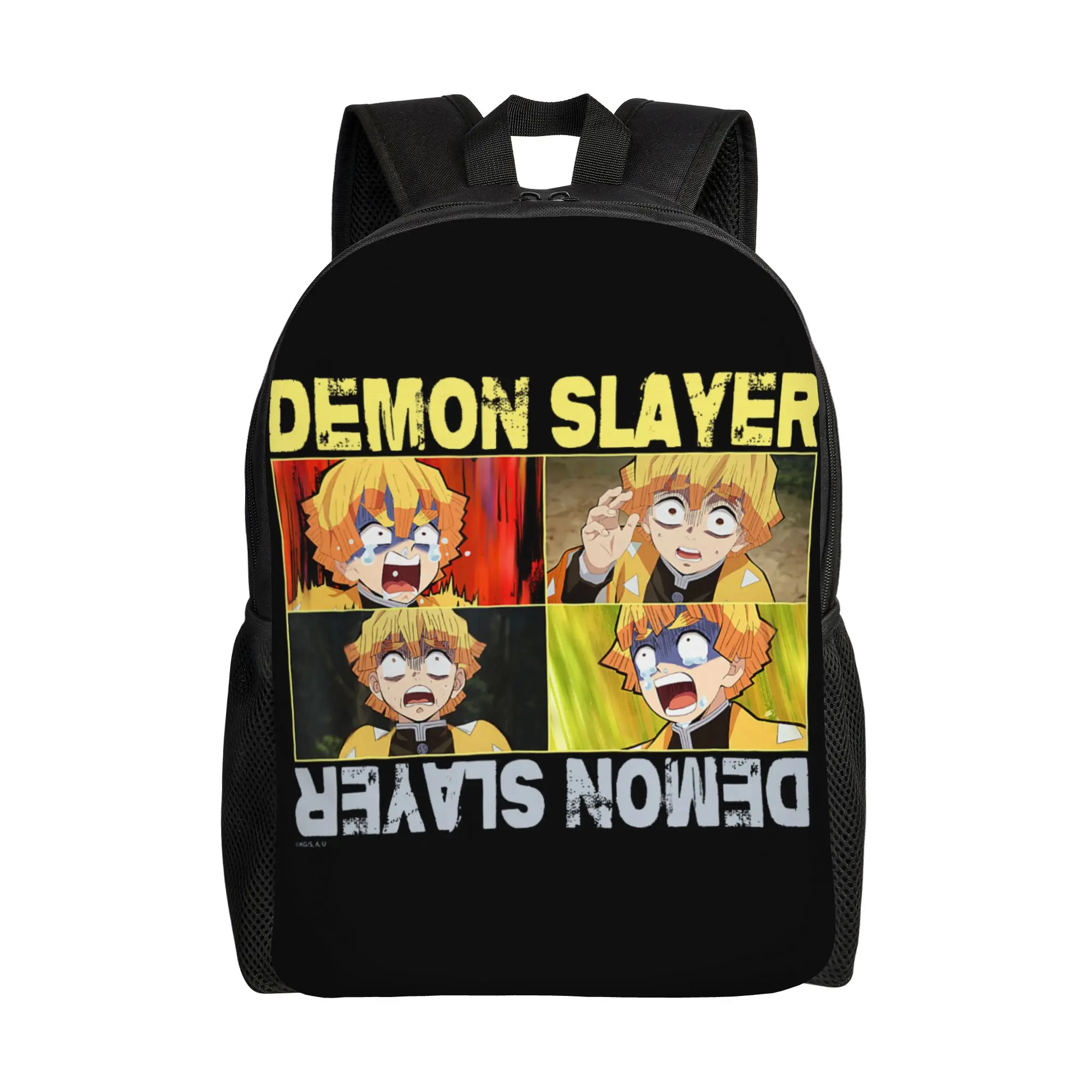 

Bandai backpacks Demon Slayer Kimetsu no Yaiba Zenitsu Scary Thunder Boy Daypack mochila Office Work Sturdy Shoulder Rucksack