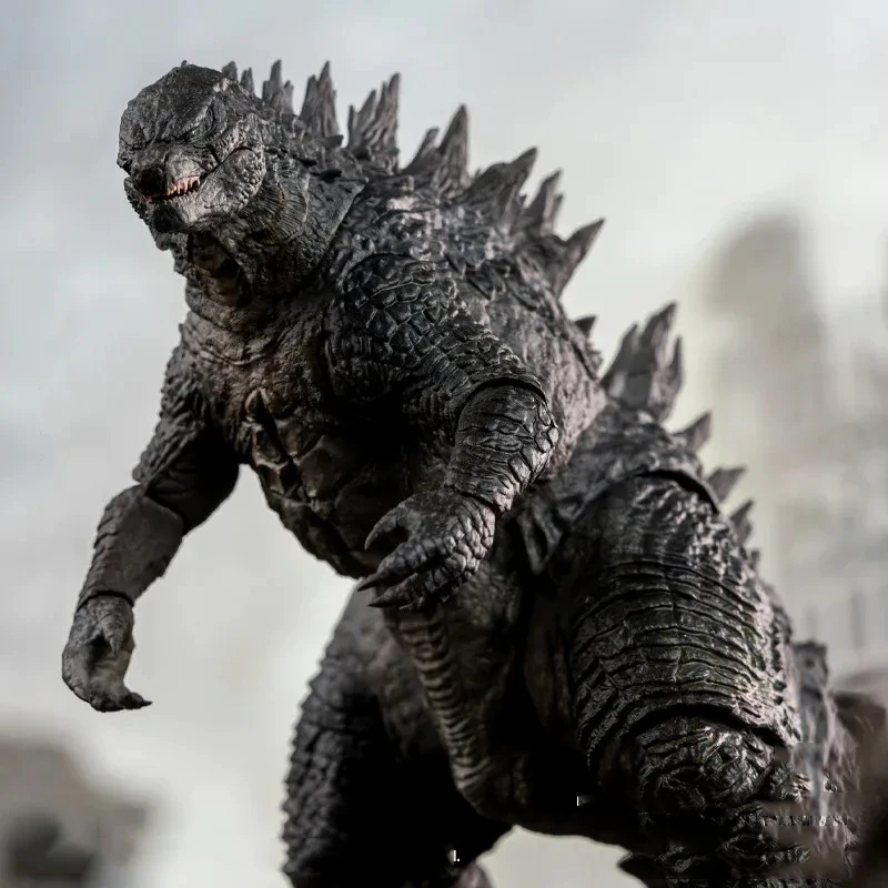 متوفر في المخزون سلسلة HIYA الأساسية الرائعة Godzilla 2014 شخصية Godzilla، مجموعة نموذج هدية
