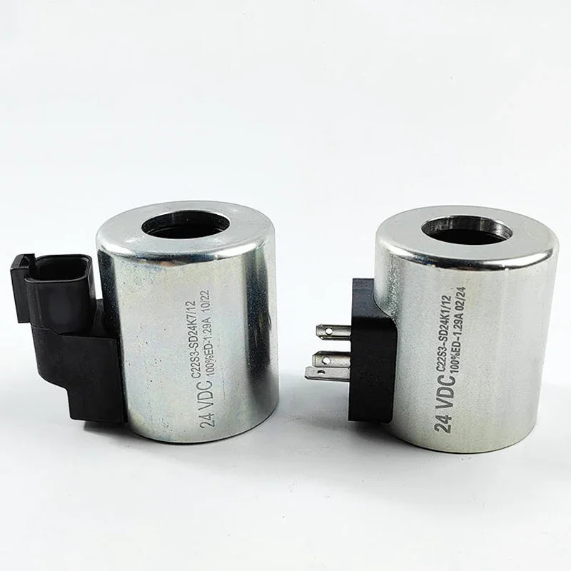 Sany Pump Truck DUPLOMATIC Waterproof Solenoid Coil C22S3-SD24K1/12 C22S3-SD24K7/12 Inner Diameter 12mm Height 51mm DC24V