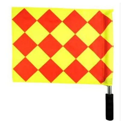 Rode en gele kaart scheidsrechter voetbalwedstrijd coach uitrusting rode en gele kaart rand picker recorder tool