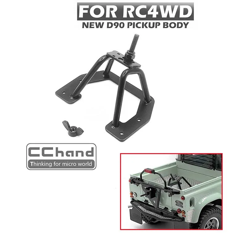 CChand RC Parts Metalowy uchwyt tylnego koła zapasowego do 1/10 RC4WD 2015Ver D90 RC Pickup Car DIY Model Akcesoria TH20998