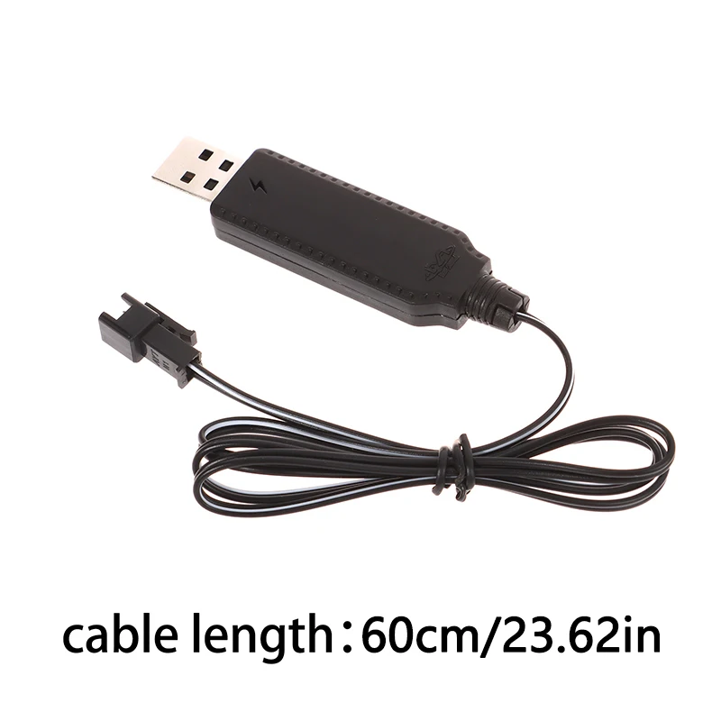 1Pc USB Charger Cable For 3.7V Lithium Battery Charger SM-2P Forward RC Car Aircraft Part RC Quadcopter Toy Aircraft Accessories