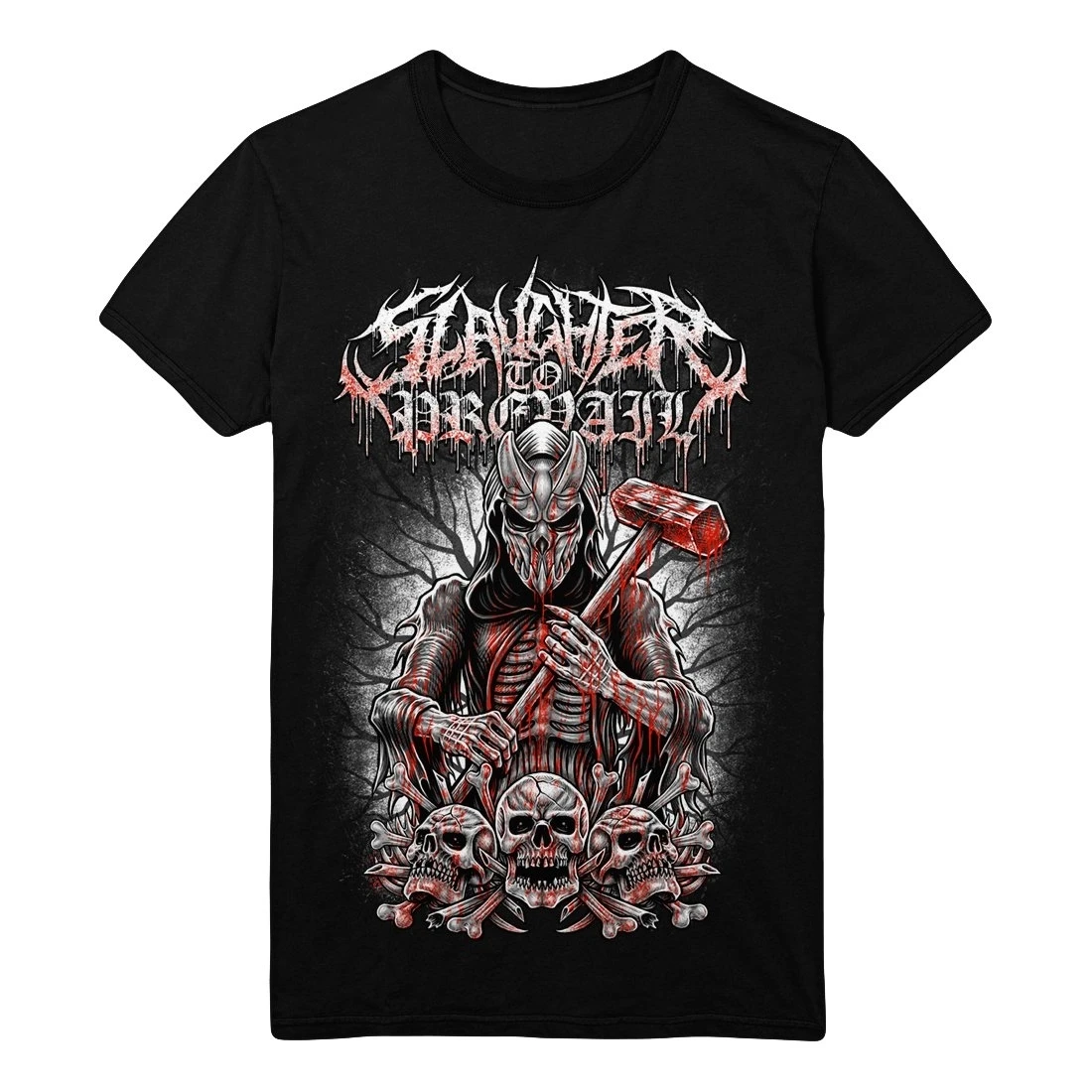 SLAUGHTER TO PREVAIL Russia Rock Heavy Mental T-shirt Mens Cotton Tshirt Graphic Tee-shirt Harajuku Streetwear Oversized T Shirt