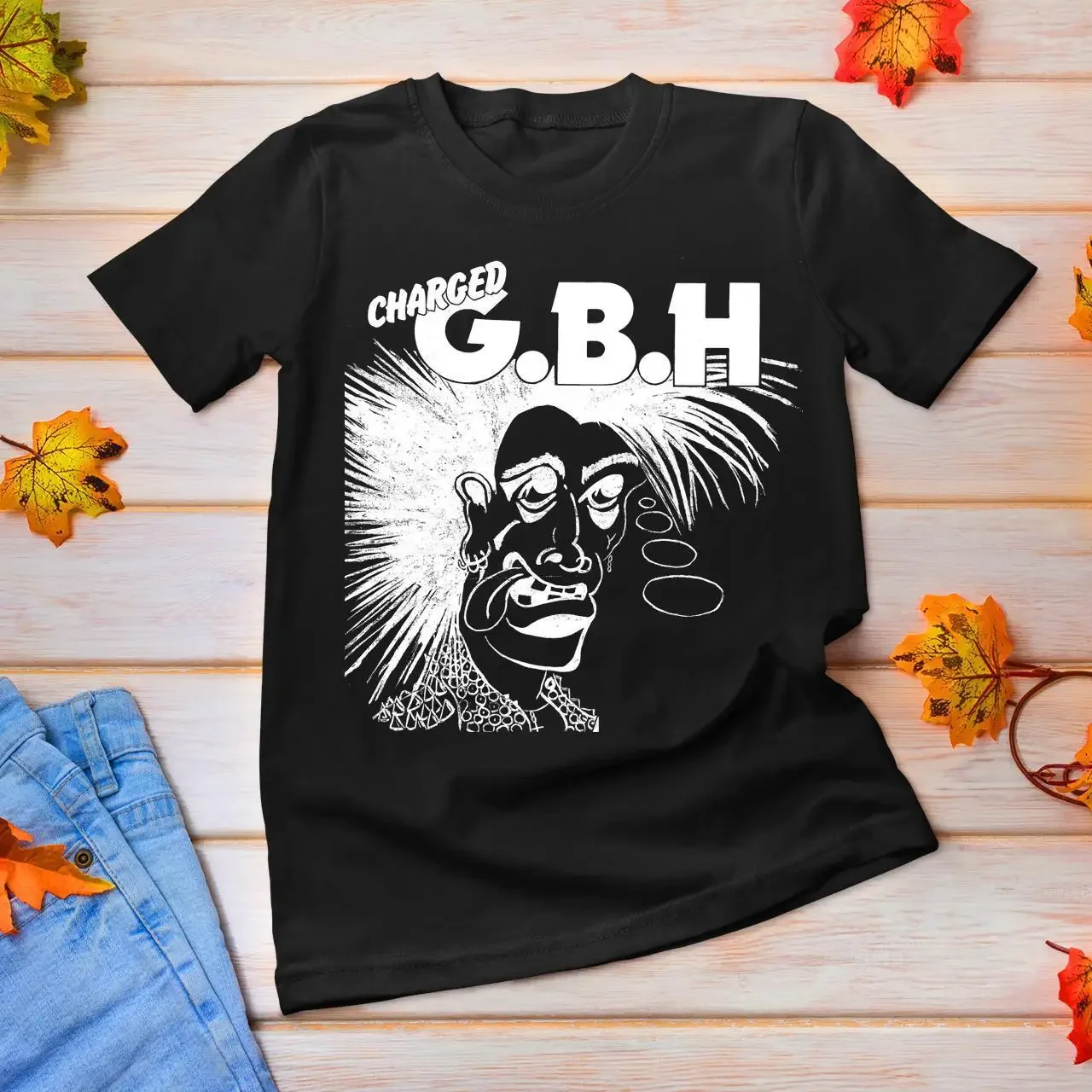 Rare Charged GBH Music Band  Cotton Black S 4XL T Shirt 2A031 long or short sleeves