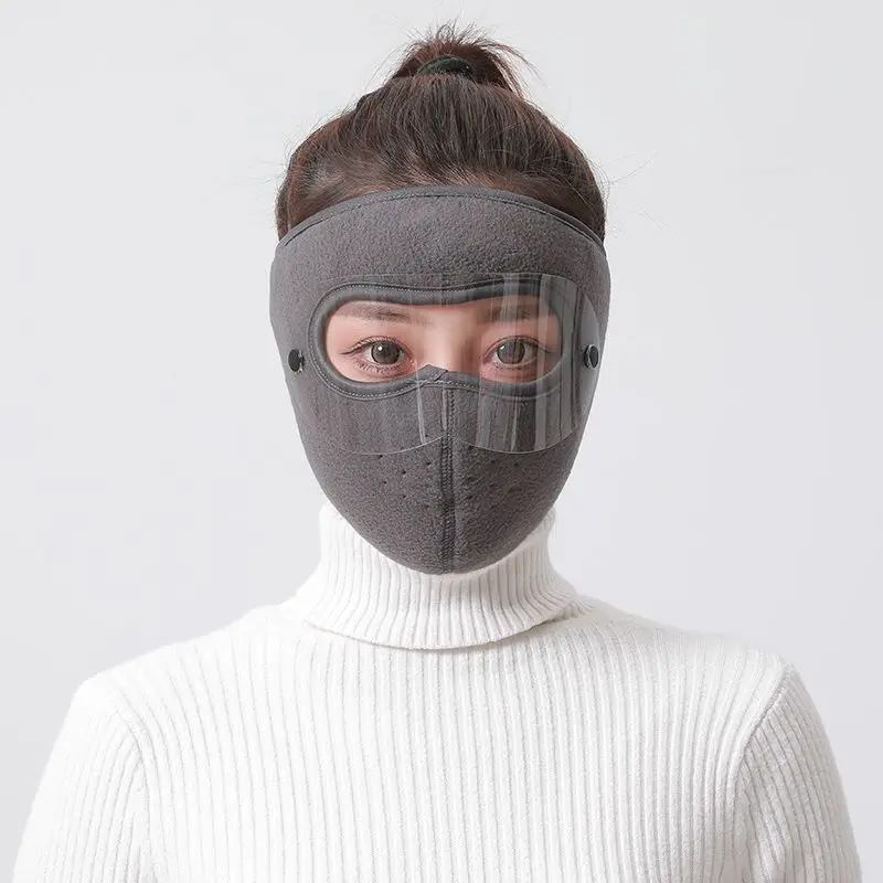 Winter Fleece Mask Warm Mask Full Cover Face Mask Outdoor Windproof Mask Breathable Thickened Dustproof Warm Windproof Mask