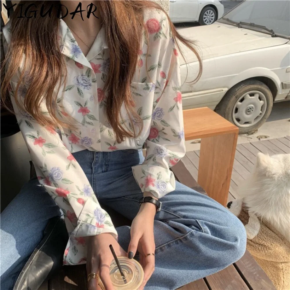 Dames Lente Nieuwe Veelzijdige Mode Woon-Werkverkeer Ruches Zonnebrandcrème Cardigan Knoop Lange Mouw Losse Chiffon Shirt Tops