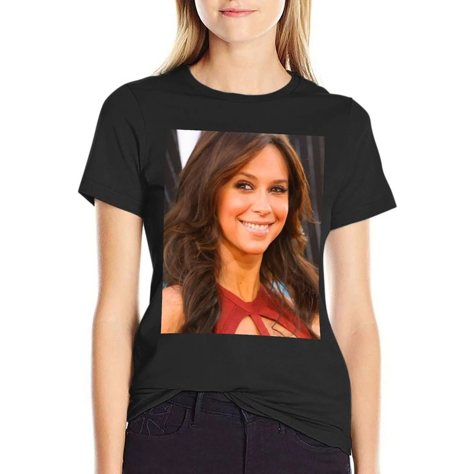 Jennifer Love Hewitt - Poster T-Shirt anime clothes Female clothing animal print shirt for girls black t-shirts for Women