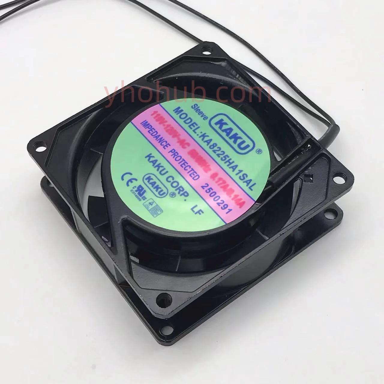 

KAKU KA8225HA1SAL AC 110V 120V 0.17A 0.14A 80x80x25mm 2-Wire Server Cooling Fan