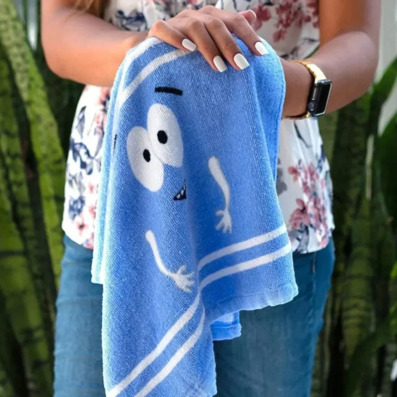 Cartoon-To-w-e-lie Hand Towel Quick-Dry Polyester Woven Dish Cloth Super Soft Fantasy Themed Oblong Towel for Kitchen Bathroom