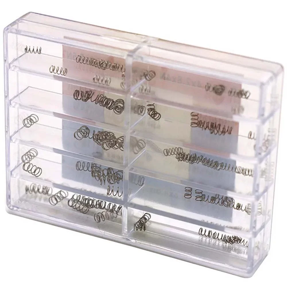 1 Boxed Watch Crown Pusher Springs Watch Buckle Repair Part 10 Sizes Replacement Springs Accessories for Watchmaker 8061
