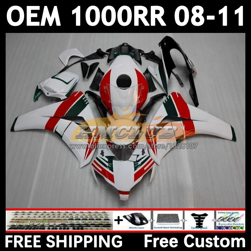 OEM Fairing For HONDA CBR1000 CBR 1000 RR CC 1000RR 77No.14 CBR1000RR castrol red 08 09 10 11 2008 2009 2010 2011 Injection Kit