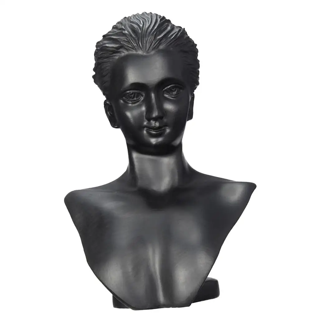 Jewelry Display Bust Resin Lady Figure Mannequin Earring Necklace Rack Organizer for Jewelry Sample