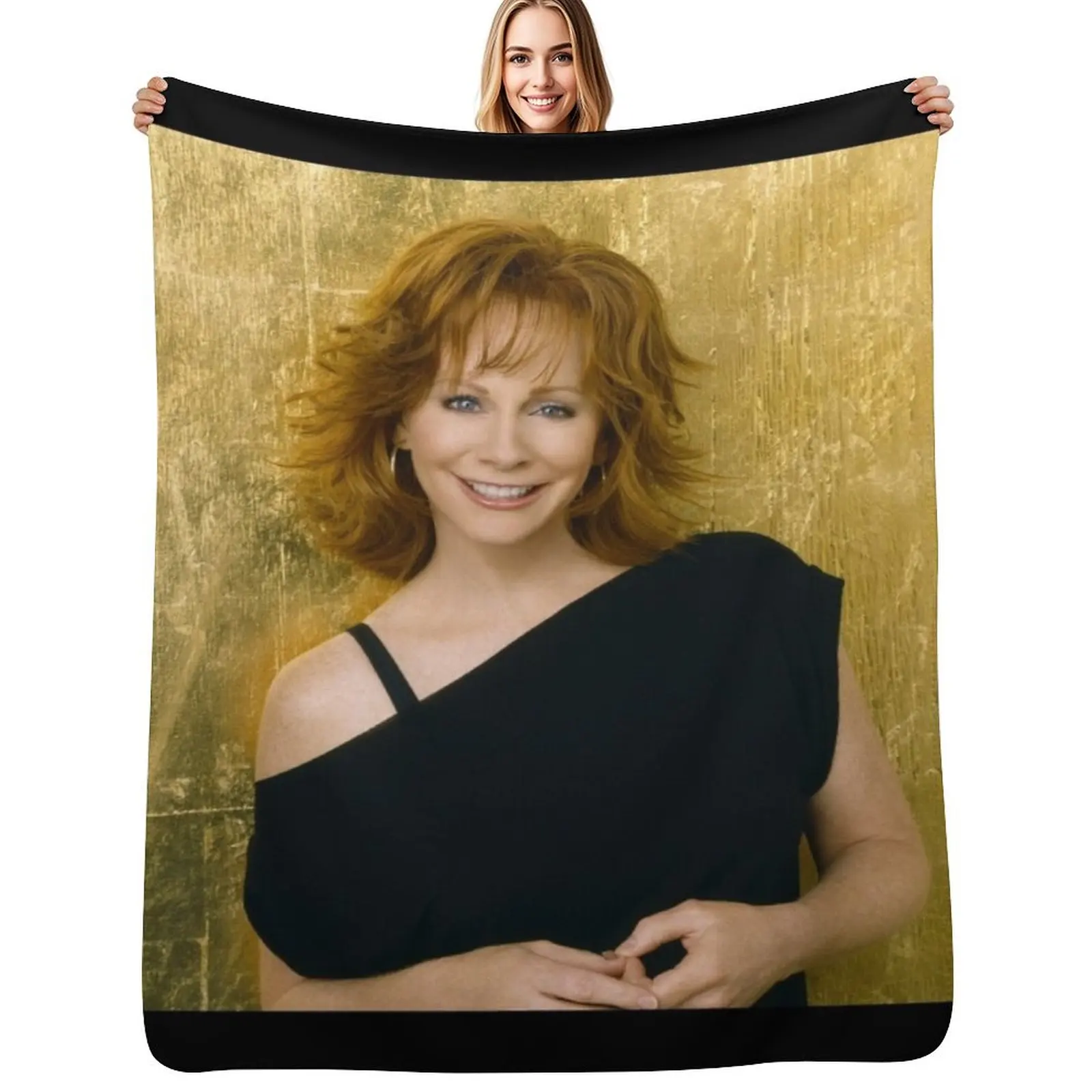 

Reba McEntire Throw Blanket Bed Fashionable Vintage Shaggy For Sofa Thin Blankets