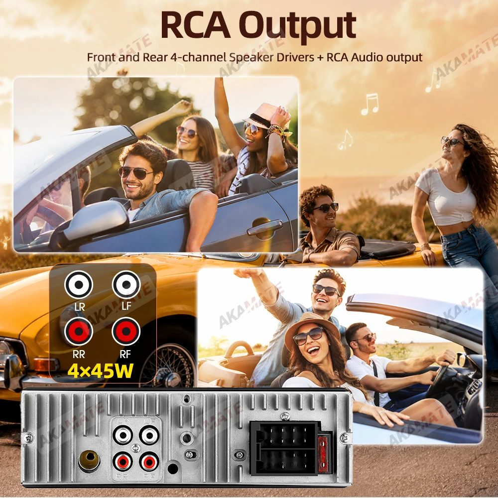 Autoradio für Mercedes Benz 1Din MP3 Multimedia Player Stereo Audio Unterstützung Telefon Aufladen Bluetooth EQ AUX USB FM Radio – Detail 24