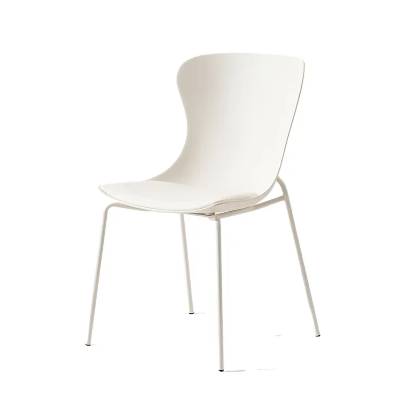 

Household dining chair Nordic minimalist designer colorful restaurant back dining chair Internet celebrity dessert shop