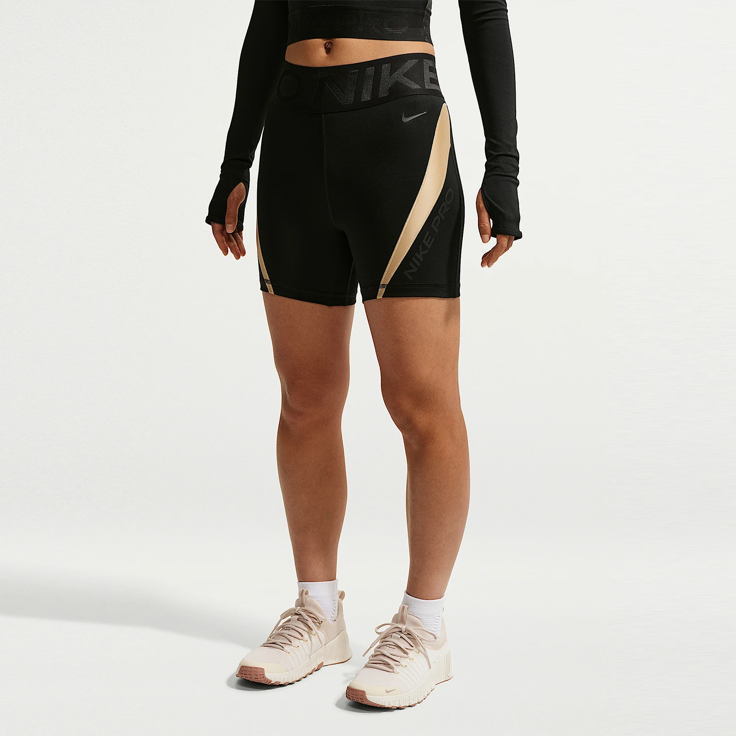 Nike genuine Pro Sculpt women's high waisted comfortable sports shorts IM9962-011 - view 2