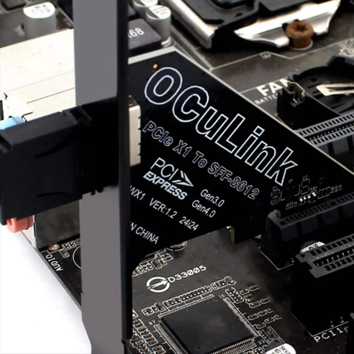 Super Sale PCIe 4.0 X1 to Oculink SFF8611/8612 Expansion Card to SFF-8639 U.2 SSD for External Graphics Card for Win/Linux