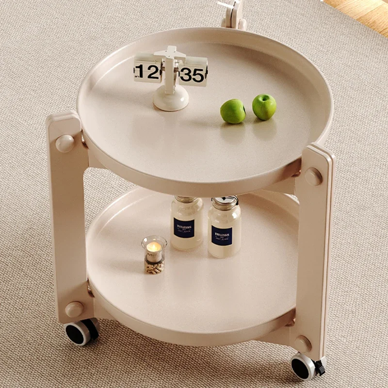 Cute Japanese Night Table Acrylic Transparent Small Mini Night Table Round Gold Comodini Camera Da Letto Modern Furniture