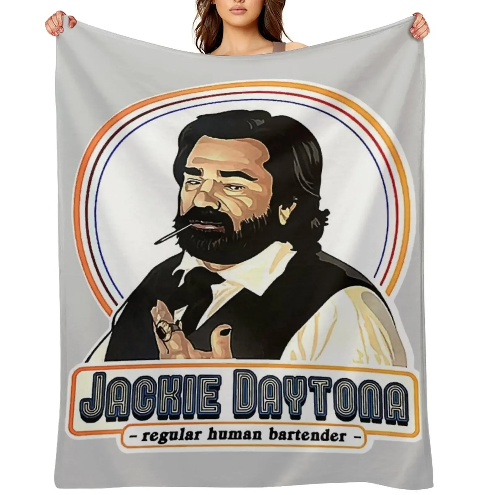 

Daytona jackie smoking design Throw Blanket Plaid on the sofa for winter Designers funny gift Blankets