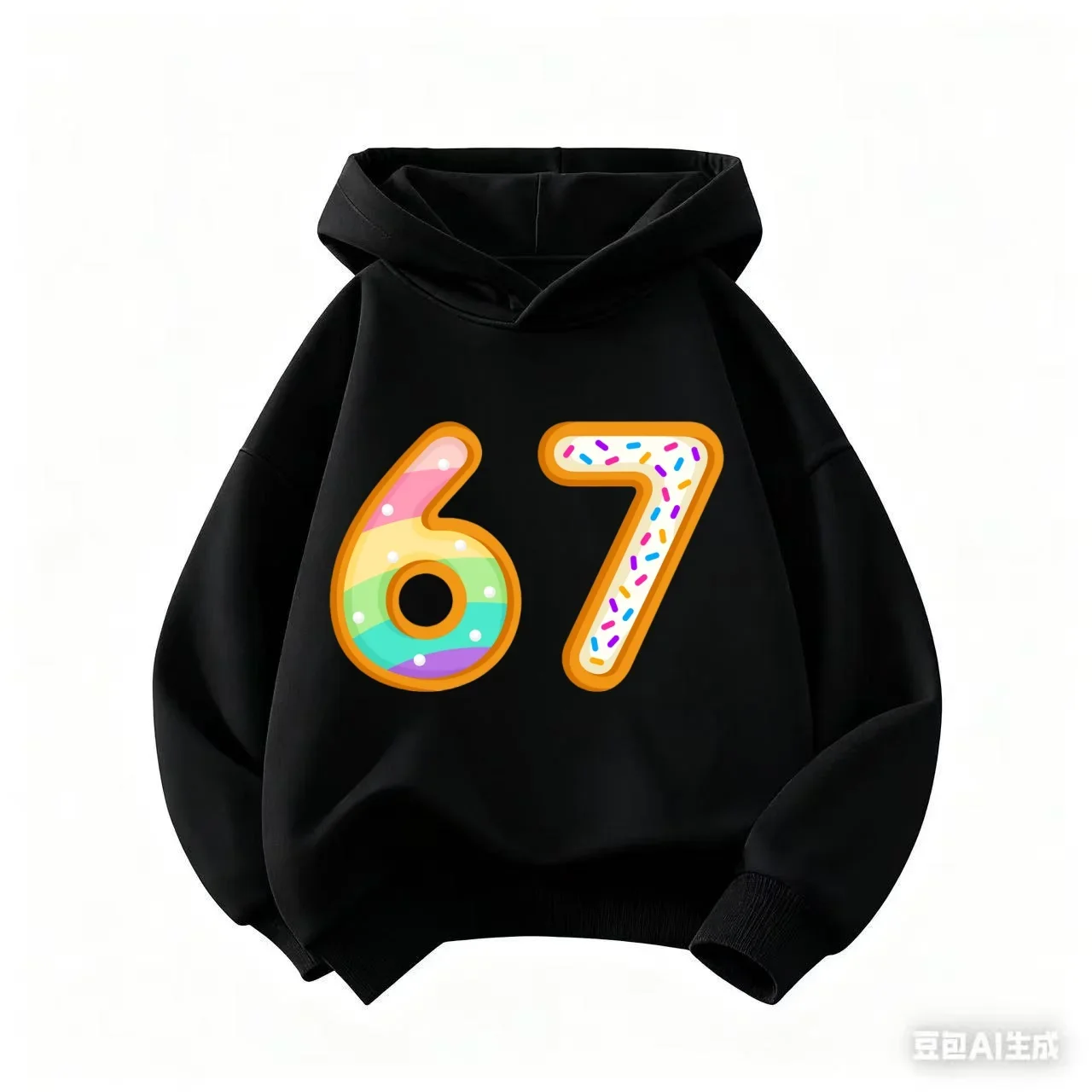 67 طفل الآيس كريم بالتنقيط ميمي مضحك ستة سبعة الجنرال ألفا العام هوديس 6-7 بنين بنات الشتاء هوديس